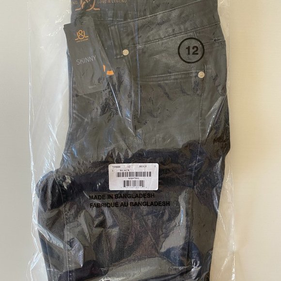 *Clearance* NWT Addition Elle Black Skinny Jeans Plus Size 16 12 - Picture 6 of 6